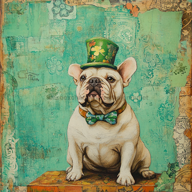 Dog Sign, English Bulldog Sign, DCO-12958, Sign For Wreath, 10x10